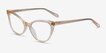 Quartet Clear Yellow AcetateEyeglass Frames from EyeBuyDirect, Angle View