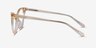 Quartet Clear Yellow AcétateMontures de lunettes de vue d'EyeBuyDirect, Vue de Côté