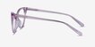 Quartet Clear Purple AcetateEyeglass Frames from EyeBuyDirect, Side View
