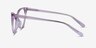 Quartet Clear Purple AcetateEyeglass Frames from EyeBuyDirect, Side View