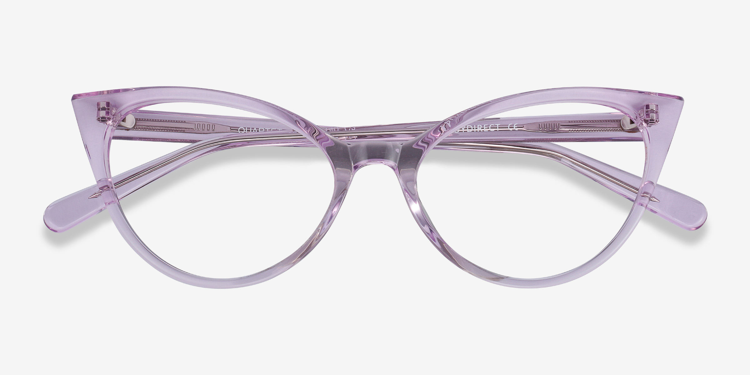 Quartet Cat Eye Clear Purple Glasses for Women | Eyebuydirect