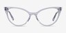 Quartet Clear AcetateEyeglass Frames from EyeBuyDirect, Front View