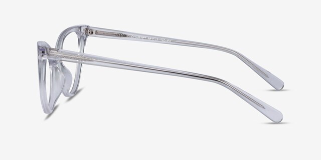 Quartet Clear AcetateEyeglass Frames from EyeBuyDirect, Side View