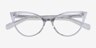 Quartet Clear AcetateEyeglass Frames from EyeBuyDirect, Closed View