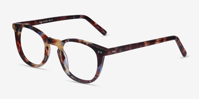 Ona Nebular Blue AcétateMontures de lunettes de vue d'EyeBuyDirect, Vue d'Angle