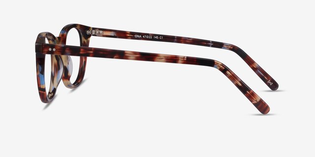 Ona Nebular Blue AcétateMontures de lunettes de vue d'EyeBuyDirect, Vue de Côté