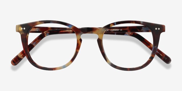 Ona Nebular Blue AcétateMontures de lunettes de vue d'EyeBuyDirect, Vue Rapprochée