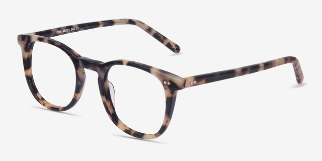 Ona Ivory Tortoise AcetateEyeglass Frames from EyeBuyDirect, Angle View