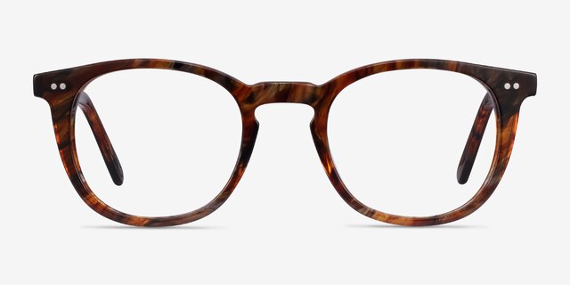Ona Marbled Havana AcetateEyeglass Frames from EyeBuyDirect, Front View
