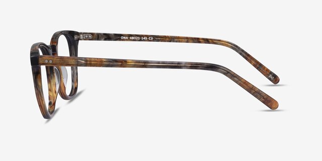 Ona Marbled Havana AcetateEyeglass Frames from EyeBuyDirect, Side View