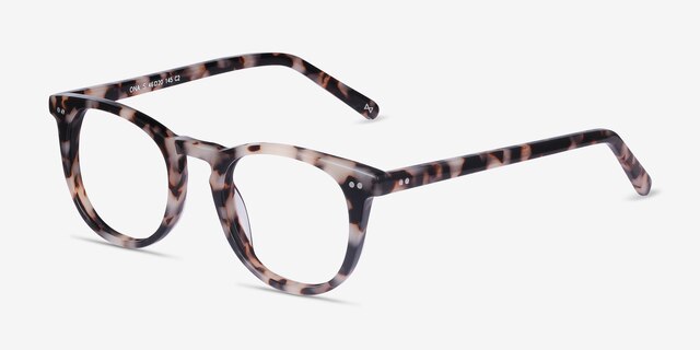 Ona Écaille ivoire AcétateMontures de lunettes de vue d'EyeBuyDirect, Vue d'Angle