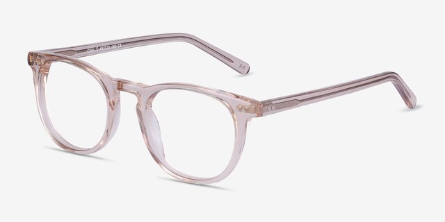 Ona Champagne AcetateEyeglass Frames from EyeBuyDirect, Angle View