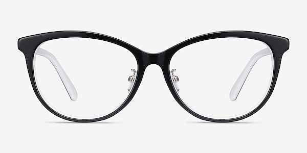 Helena Black White Acetate Eyeglass Frames