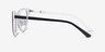 Helena Black White AcetateEyeglass Frames from EyeBuyDirect, Side View