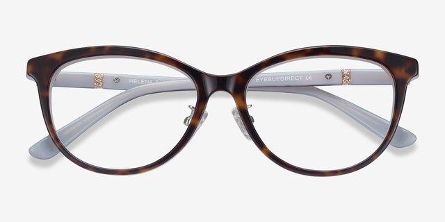 Helena Tortoise AcetateEyeglass Frames from EyeBuyDirect, Closed View