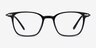 Cinema Black AcetateEyeglass Frames from EyeBuyDirect, Front View