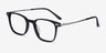 Cinema Black AcetateEyeglass Frames from EyeBuyDirect, Angle View