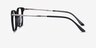 Cinema Black AcetateEyeglass Frames from EyeBuyDirect, Side View