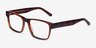Reyes Brown AcetateEyeglass Frames from EyeBuyDirect, Angle View