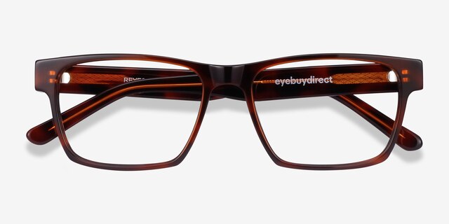 Reyes Brown AcetateEyeglass Frames from EyeBuyDirect, Closed View