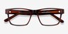 Reyes Brown AcetateEyeglass Frames from EyeBuyDirect, Closed View