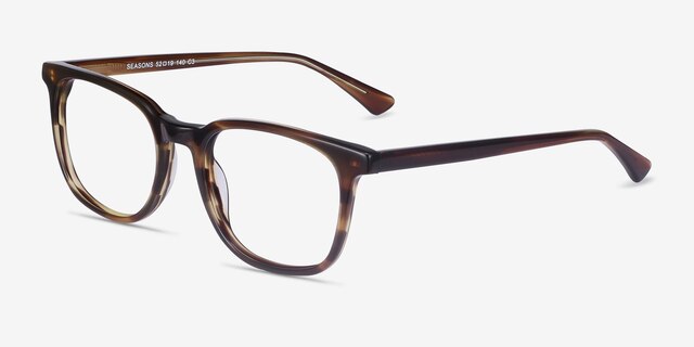 Seasons Tortoise AcetateEyeglass Frames from EyeBuyDirect, Angle View