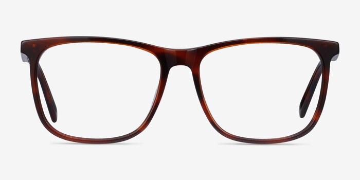 Mezzanine Brown Acetate Eyeglass Frames from EyeBuyDirect