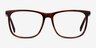 Mezzanine Brown AcetateEyeglass Frames from EyeBuyDirect, Front View