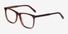 Mezzanine Brown AcetateEyeglass Frames from EyeBuyDirect, Angle View