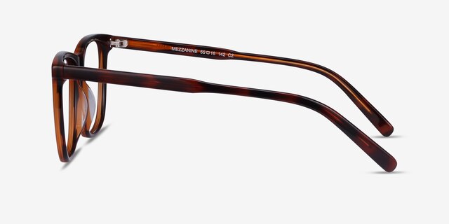 Mezzanine Brown AcetateEyeglass Frames from EyeBuyDirect, Side View