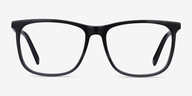 Mezzanine Gray AcetateEyeglass Frames from EyeBuyDirect, Front View