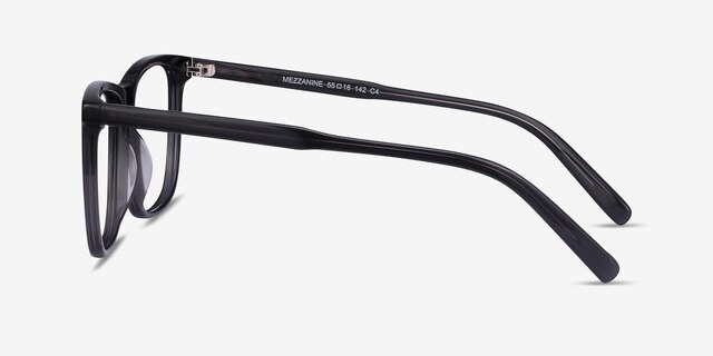 Mezzanine Gray AcetateEyeglass Frames from EyeBuyDirect, Side View