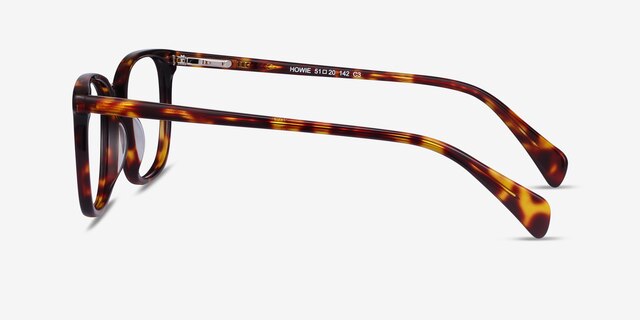 Howie Tortoise AcetateEyeglass Frames from EyeBuyDirect, Side View