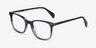 Howie Gray Striped AcetateEyeglass Frames from EyeBuyDirect, Angle View
