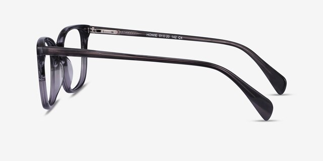 Howie Gray Striped AcetateEyeglass Frames from EyeBuyDirect, Side View
