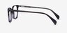 Howie Gray Striped AcetateEyeglass Frames from EyeBuyDirect, Side View