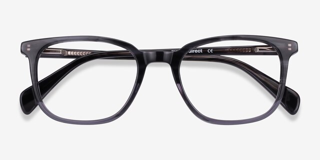 Howie Gray Striped AcetateEyeglass Frames from EyeBuyDirect, Closed View