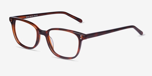 Rena Brown Tortoise AcetateEyeglass Frames from EyeBuyDirect, Angle View