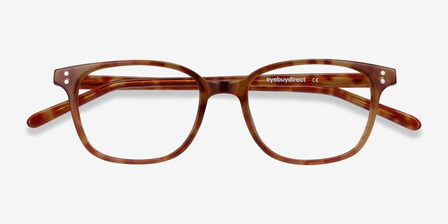 Rena Light Tortoise AcetateEyeglass Frames from EyeBuyDirect, Closed View