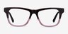 Feeling Brown Purple AcetateEyeglass Frames from EyeBuyDirect, Front View