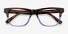 Feeling Brown Blue AcetateEyeglass Frames from EyeBuyDirect, Closed View