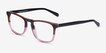 Found Brown Purple AcetateEyeglass Frames from EyeBuyDirect, Angle View