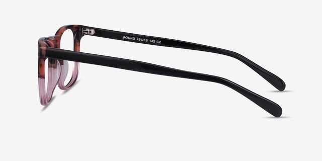 Found Brown Purple AcetateEyeglass Frames from EyeBuyDirect, Side View