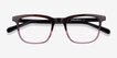 Found Brown Purple AcetateEyeglass Frames from EyeBuyDirect, Closed View