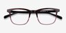Found Brown Purple AcetateEyeglass Frames from EyeBuyDirect, Closed View