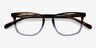 Found Brown Blue AcétateMontures de lunettes de vue d'EyeBuyDirect, Vue Rapprochée