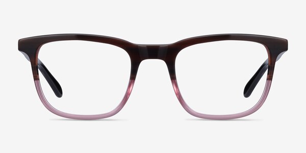 Ville Brown Purple Acetate Eyeglass Frames