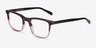 Ville Brown Purple AcetateEyeglass Frames from EyeBuyDirect, Angle View