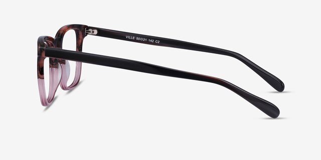 Ville Brown Purple AcetateEyeglass Frames from EyeBuyDirect, Side View