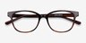 Patra Brown Striped AcetateEyeglass Frames from EyeBuyDirect, Closed View